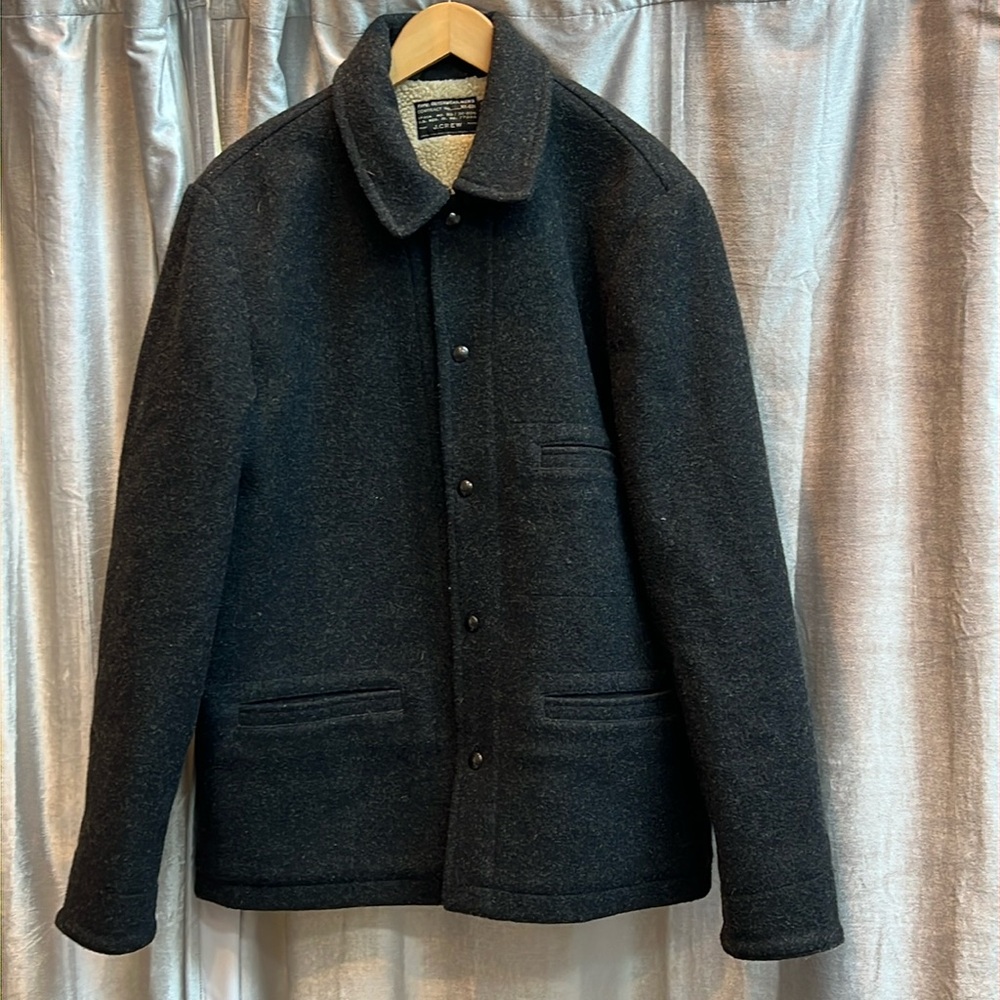 J.Crew Wool Sherpa Coat